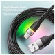Дата кабель USB 2.0 AM to Lightning 2.0m 2.4A LED black Essager (EXCL-XCDA01) - изображение 3