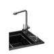 Мойка кухонная GRANADO Optimal Artes black shine (+ змішувач Badalona LUX inox + дозатор Redondo inox + ко (ksg1201) - изображение 3