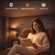 Управляемая светодиодная люстра ESLLSE MOON 70W R 450×65мм Белая для кухни, спальни, прихожей - изображение 10