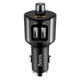 FM-трансмиттер Hoco E19 Металлический черный 2USB 2.4A для автомобиля - изображение 5