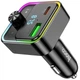 FM-трансмітер Hoco E81 Fantasy PD30W QC3.0 із швидкою зарядкою для автомобіля чорний - зображення 9