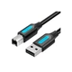 Кабель для принтера USB 2.0 AM/BM 3.0m 480Mbps PVC black Vention (COQBI) - зображення 1