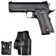 Дитячий металвеий пістолет на кульках "Colt 1911 Rail" Galaxy G25+ з кобурою - изображение 1