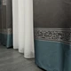 Штори з жакард, сучасні штори в спальню Бірюзові, з тюлем (SHTN-K7-3) - зображення 8