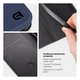 Чехол-книжка для Xiaomi Redmi Note 15 Pro 4G, OneFold Case, Синий, из экокожи (PU) и TPU, с магнитом, с подставкой и отделением для карт, трансформируемый в подставку, противоударный, защита всего корпуса, ArmorStandart (ARM89986) - изображение 3