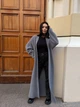 Кардиган пушистый свободного прямого кроя One size Серый 2067 - изображение 7