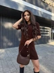 Платье женское мини One size Шоколад (003520) - изображение 3