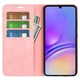 Чехол Taba Retro-Skin для Samsung Galaxy A07 / A075 книжка кожа PU с визитницей розовый - изображение 2