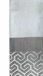 Штора Tvisto 130×250 см жакардова сіра з геометричною вишивкою, для спальні та вітальні - зображення 5