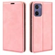 Чехол Taba Retro-Skin для Motorola Moto G05 книжка кожа PU с визитницей розовый - изображение 1