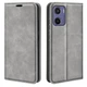 Чехол Taba Retro-Skin для Motorola Moto G05 книжка кожа PU с визитницей серый - изображение 1