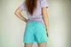 Шорты для девочки, коттоновые, голубые, Simply SmileTime рост 128 (LK17-11-2) - изображение 2
