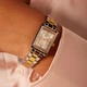 Женские часы Casio Collection LTP-1234PSG-7AEG — аналоговые, минеральное стекло, двухцветный браслет - изображение 5