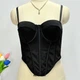 Корсетний моделюючий топ з чашками у стилі стрітстайл Honey Fashion Accessories М чорний (10-31) - зображення 3