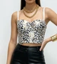 Леопардовий корсетний топ-бюстьє Honey Fashion Accessories S золотистий (10-32) - зображення 1