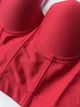 Короткий корсет-бюстьє з чашками Honey Fashion Accessories S червоний (10-28) - зображення 7