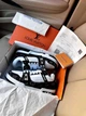 Кросівки жіночі Trainer Sneaker Black White натуральна шкіра текстиль 36р чорно-білий - изображение 1