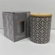 Банка керамічна з бамбуковою кришкою 500 мл 10х10х12,5 см ORNAMENT Limited Edition JH6009-6 коричнева - зображення 1