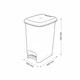 Відро для сміття з педаллю пластиковий з кришкою, 40 л, Сірий (076-GRAY) - зображення 10