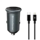 Зарядний пристрій Armorstandart USB Type-C PD20W + USB QC 3.0 Grey + cable Lightning (ARM82460) Armorstandart ARM82460 925625 - зображення 1