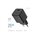 Зарядное устройство ColorWay GaN Mini 25W PD Port PPS USB-C black (CW-CHS052PD-BK) ColorWay CW-CHS052PD-BK 925585 - изображение 7