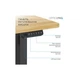 Комп'ютерний стіл OfficePro ODE1260LW Wood/Black (ODE1260LW) OfficePro ODE1260LW 926395 - зображення 5
