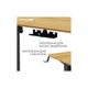 Комп'ютерний стіл OfficePro ODE1260LW Wood/Black (ODE1260LW) OfficePro ODE1260LW 926395 - зображення 9