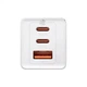 Зарядное устройство Baseus 2xUSB-C 65W + 1xUSB GaN + cable USB-C to USB-C 100W 1.0m white (CCGP120202) Baseus CCGP120202 925815 - изображение 4