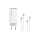Зарядний пристрій ColorWay GaN Mini 65W PD Port PPS USB (USB-2C1A) cable Type-C&Lightning (CW-CHS058PDCL-WT) ColorWay CW-CHS058PDCL-WT 925596 - зображення 2