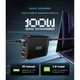 Зарядний пристрій Armorstandart ARP-131 Resolute Power USB-C 100W GaN Black (ARM70024) Armorstandart ARM70024 925688 - зображення 2
