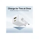Зарядное устройство Baseus Palm Fast Charger C+U 20W moon white (P10111608213-00) Baseus P10111608213-00 925649 - изображение 6