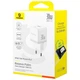Зарядное устройство Baseus 1xUSB-C 30W + 1xUSB white (P1011160A213-00) Baseus P1011160A213-00 925818 - изображение 7