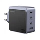 Зарядное устройство Ugreen 4xUSB 100W (3xUSB-C+USB-A) Gan Nexode Fast Charger Grey X565 (35043) UGREEN 35043 925553 - изображение 1