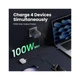 Зарядное устройство Ugreen 4xUSB 100W (3xUSB-C+USB-A) Gan Nexode Fast Charger Grey X565 (35043) UGREEN 35043 925553 - изображение 3
