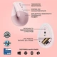 Мышка Logitech Lift Vertical Ergonomic Wireless/Bluetooth Rose (910-006478) Logitech 910-006478 926402 - изображение 6
