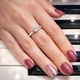 Серебряное кольцо с золотыми вставками 17,5р - изображение 3