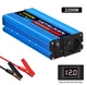 Інвертор Tataliken 1000w/2200w 12-220v чистий (правильний) синус pure sine, перетворювач напруги 12в 220в - изображение 1