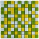 Мозаика из декоративного стекла Sticker Wall желто-зелёная 298х298х4,5мм SW-00002362 - изображение 1