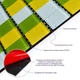 Мозаика из декоративного стекла Sticker Wall желто-зелёная 298х298х4,5мм SW-00002362 - изображение 2