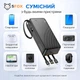 Зовнішній акумулятор повербанк power bank УМБ Hoco J146B 30000mAh | 2USB/Type-C, 2A | зі вбудованими кабелями USB-A / USB-C / Micro-USB / Lightning - зображення 3