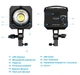 Постоянный студийный видеосвет Puluz PU3061EU 120Вт Bi-Color (2700-6500K) с байонетом Bowens и пультом - изображение 8