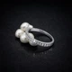 Серебряное кольцо с фианитами Классик 17 р - изображение 2