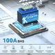 Аккумулятор Kepworth LiFePO4 12V 100Ah 1280W 332mm с зарядным устройством (литий железо фосфатный АКБ с BMS) - изображение 2