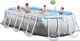 Бассейн каркасный Intex 26796-0 овальный из ПВХ 503x274x122 см с каркасом и чашей Серый (125-9-26796-0) - изображение 1