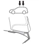 Монтажний комплект Thule 1049 для Mitsubishi Galant (mkVIII) 1997-2005; Proton Perdana / Wira 1993-2010 (TH 1049) - зображення 2