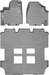 Килимки Weathertech Grey для Honda Odyssey (mkIV)(RL5) 2010-2017 (1 ряд - роздільний)(1-2-3 ряд) (WT 463411-463412) - изображение 1