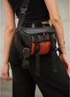 Жіноча сумка бананка Sambag Dynamicdart чорно-помаранчева 38 × 21 × 7 см (80411129) - зображення 9