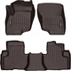 Килимки Weathertech Choco для Mitsubishi Outlander (mkIII) 2012-2021 (PHEV)(без відкриття бензобака на підлозі)(1-2 ряд) (WT 4713071-4713072) - изображение 1