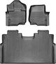 Килимки Weathertech Black для Ford F-150 (mkXIII-mkXIV) 2014→ (SuperCrew/Raptor/Lightning)(без сховища під 2 рядом)(1 ряд - 2 місця) (WT 446971-446972) - изображение 1