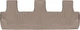 Килимки Weathertech Beige для Ford Expedition (mkIV) 2018-2024; Lincoln Navigator (mkIV) 2018-2024 (2 ряд - 3 місця)(3 ряд) (WT 4512956) - изображение 1